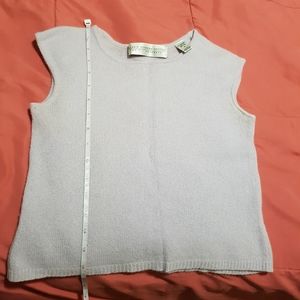 Valerie stevens petites 2 ply cashmere top